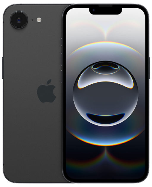 iPhone 16 e svart iPhone 16e 128 GB Sort